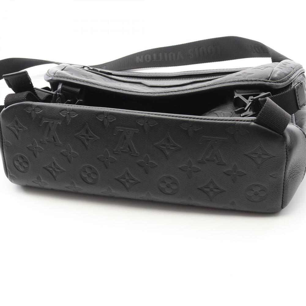 Louis Vuitton Messenger Voyage Shoulder Bag Leather Monogram Shadow Black - Picture 6 of 7
